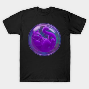 Purple Cat in a Bubble T-Shirt